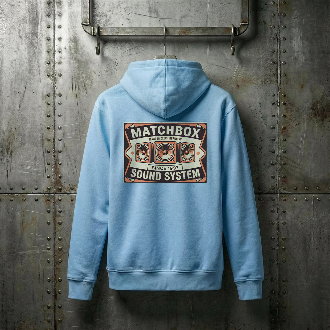 Matchbox SoloWorks – SkyBlue – Unisex mikina