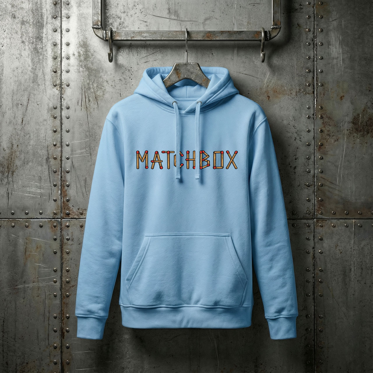 Matchbox SoloWorks – SkyBlue – Unisex mikina - Obrázek 2
