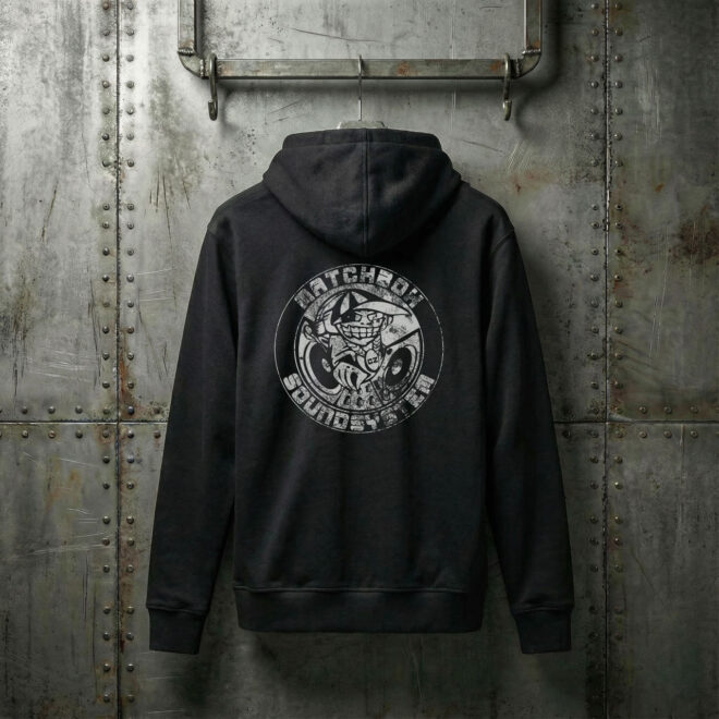 Matchbox Vintage Logo – Black – Unisex mikina