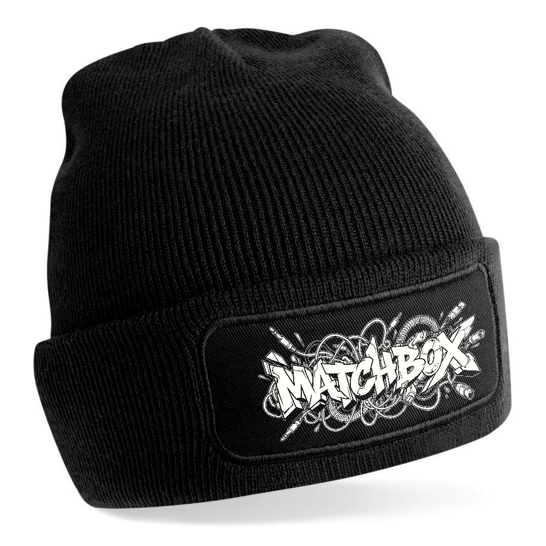 Matchbox Street W – Black – Beanie čepice obdélník - Obrázek 2