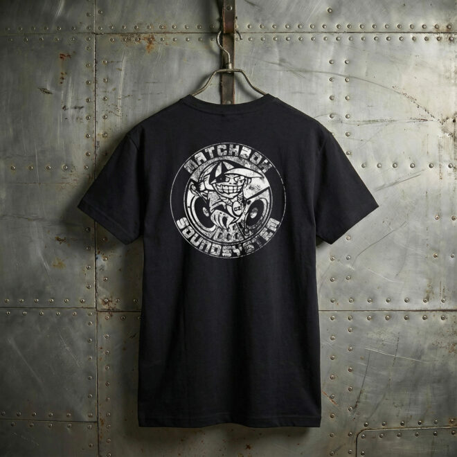 Matchbox Vintage Logo – Black – Unisex tričko