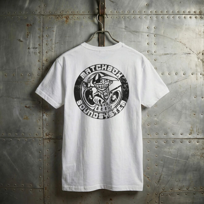 Matchbox Vintage Logo – White – Unisex tričko