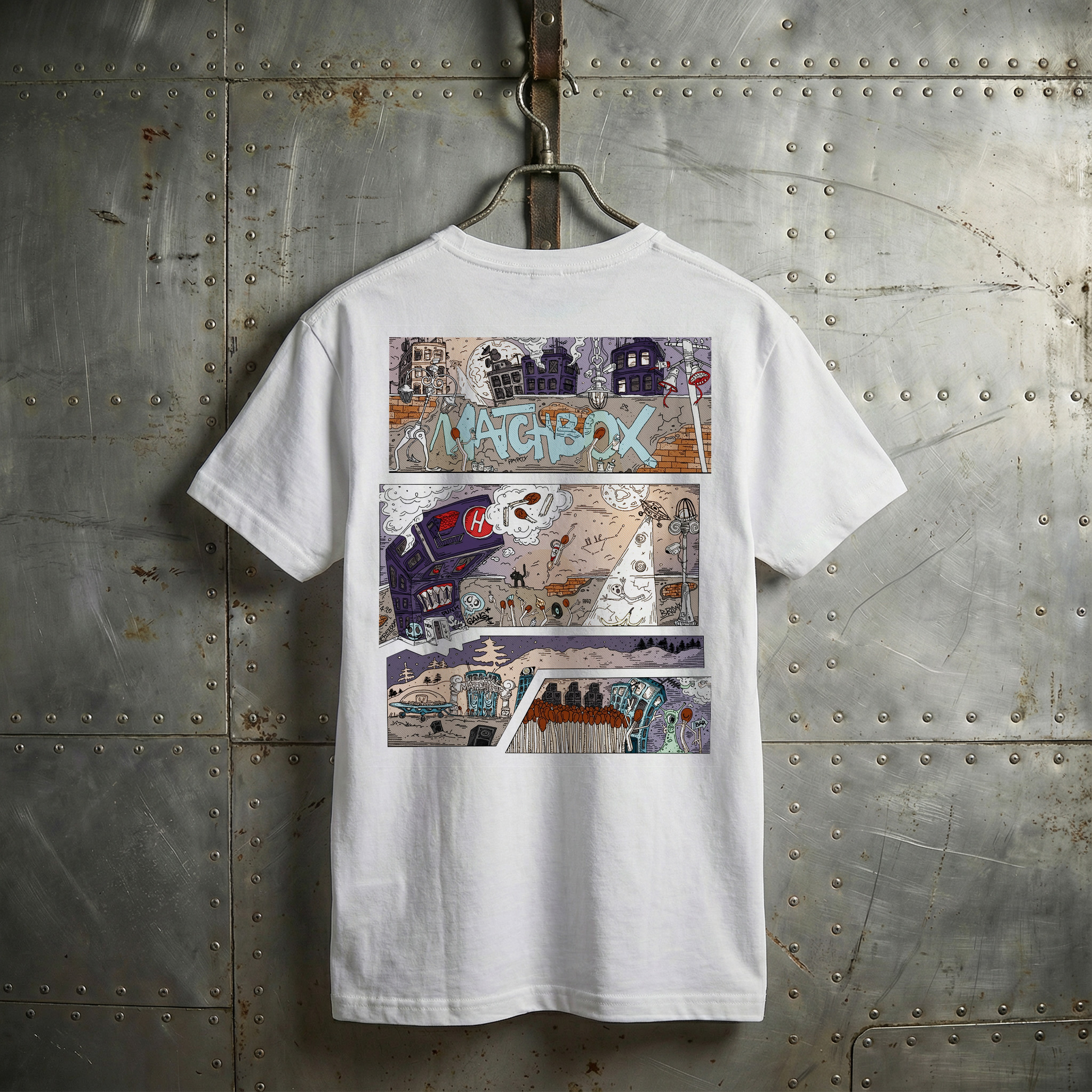 Matchbox Comix – White – Unisex tričko