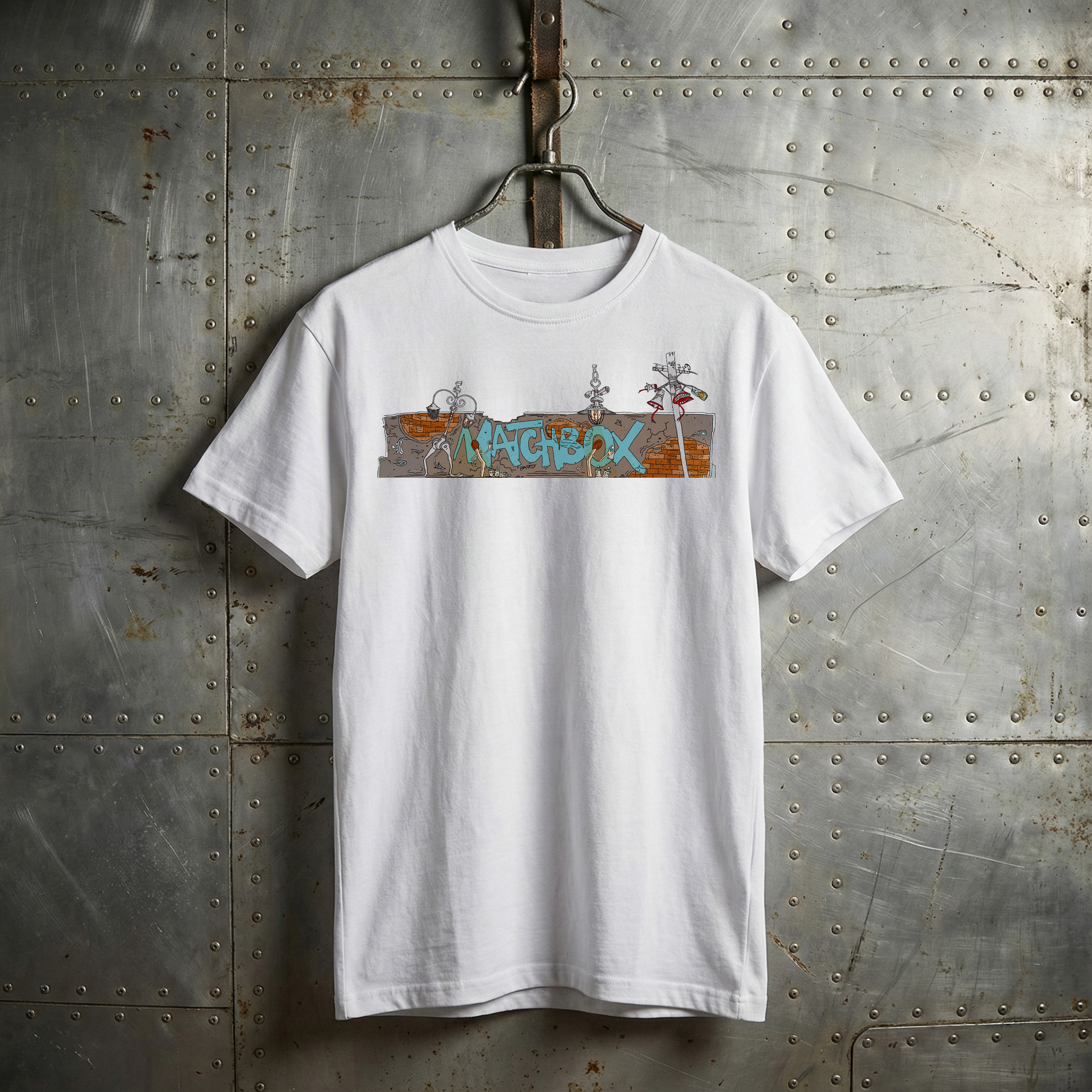 Matchbox Comix – White – Unisex tričko - Obrázek 2