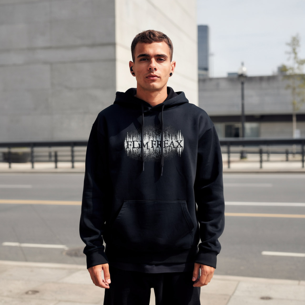 FDM DJ-Skull – Black – Unisex mikina - Obrázek 2
