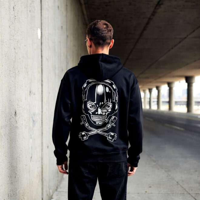 FDM DJ-Skull – Black – Unisex mikina